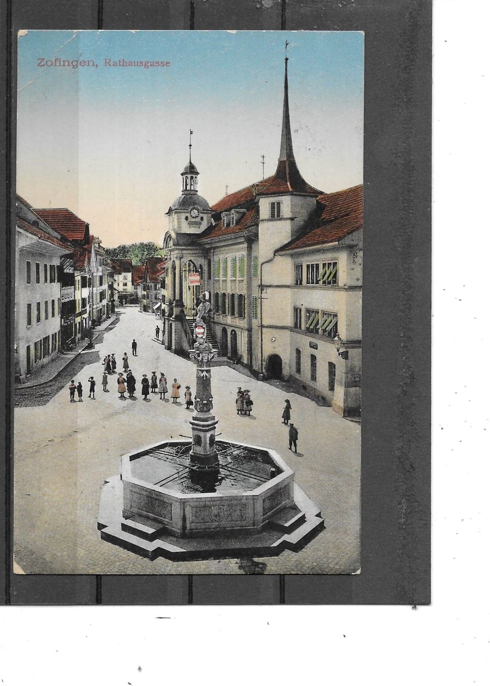 Cartes postales: AG Zofingen 1914 Rathausgasse – D'occasion à Schocherswil par Wilare