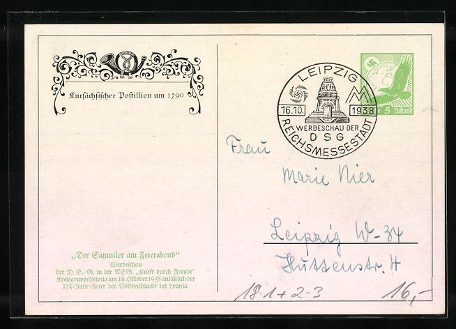 Entiers postaux: Kursächsischer Postillion um 1790, Ganz – D'occasion à Berlin par bartko-reher 1