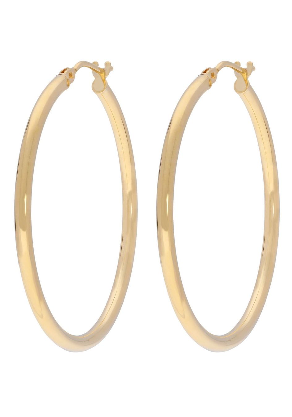 Ohrringe & -stecker: Gold 375 Ohrschmuck Creole 30mm – Neu und originalverpackt aus Hemmental von Goldwelt2 2