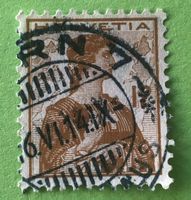  Nr.121  Brustbild der Helvetia mit Schwert GESTEMPELT    