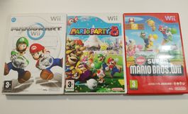 3x Wii super Mario Spiele
