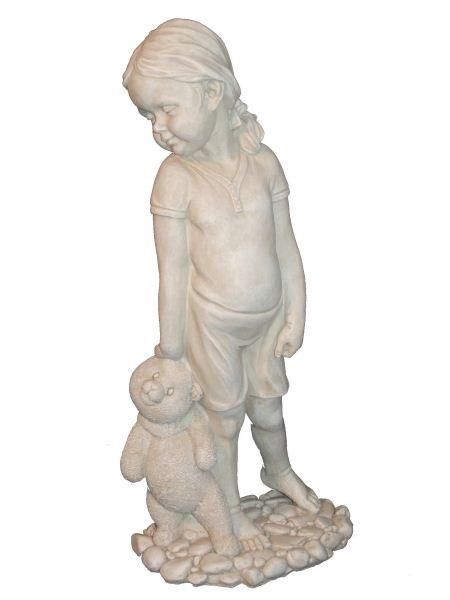 Sculture & Statue: Mädchen mit Teddy 50cm PORTOFREI – Nuovo e nell'imballaggio originale da Bichelsee venduto da Avalonya