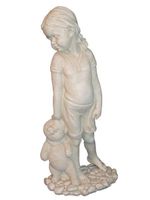 Mädchen mit Teddy 50cm PORTOFREI