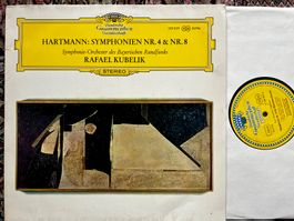 Hartmann Symphonien Nr. 4 & 8  Kubelik - LP  ♪ GEWASCHEN RAR