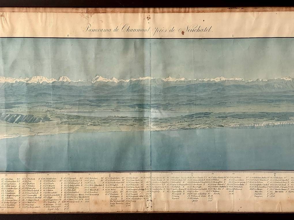 Stiche: Panorama de Chaumont sous cadre – Gebraucht aus Lausanne von huggylesbonstuyaux01 2