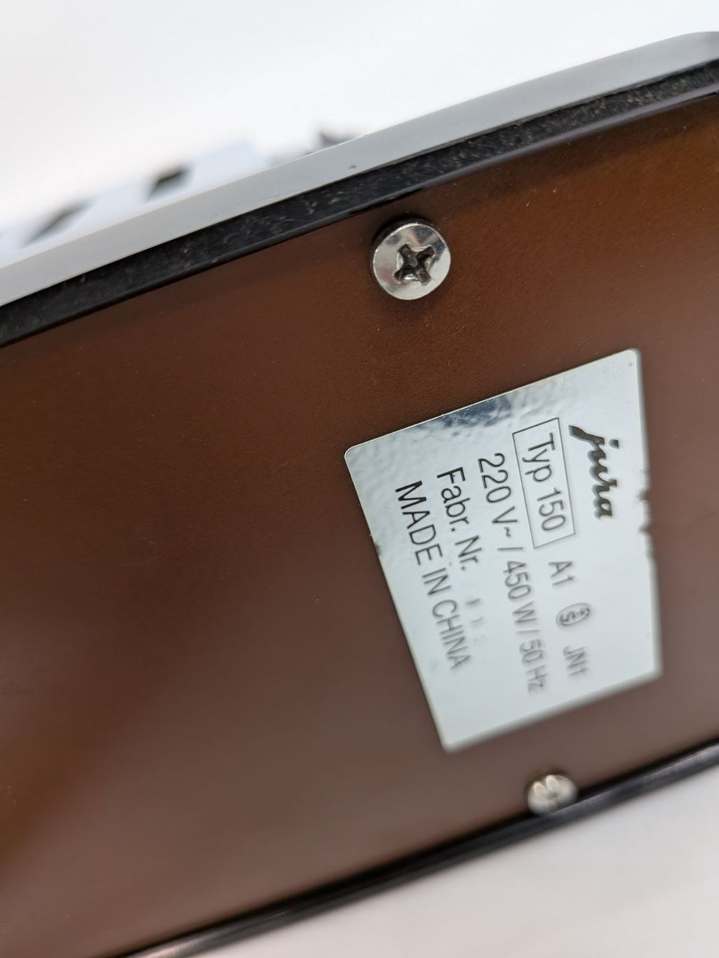 Jura Elettrodomestici da cucina: Toaster Jura Typ 150 – Usato da Emmen venduto da Brockofsky 7