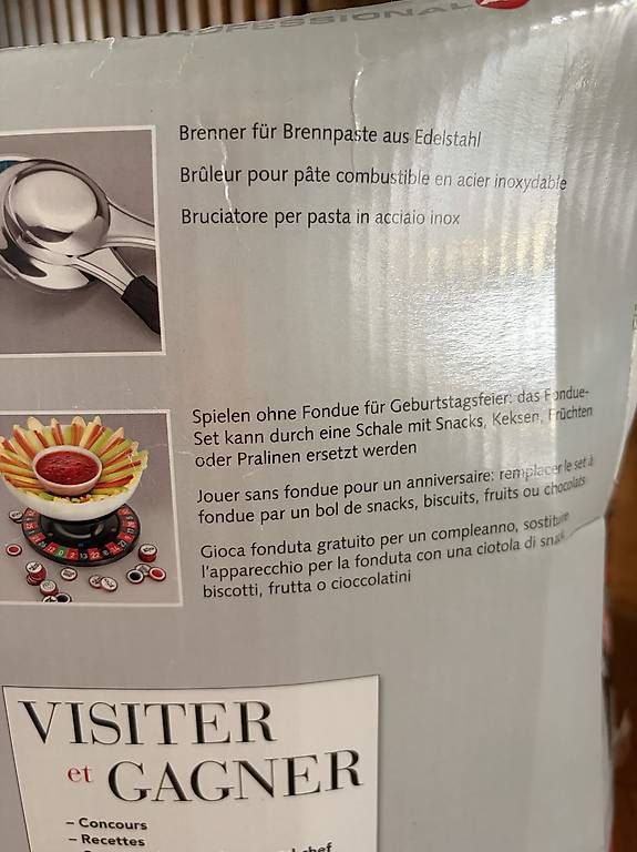 Set di piatti: Fondue (FunDue) Roulette - Set – Nuovo e nell'imballaggio originale da Schlieren venduto da fio_7ltb 3