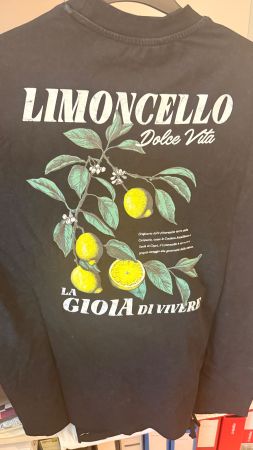 T-Shirt schwarz Limoncello Print Grösse M gebraucht