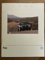 VOLKSWAGEN VW FOX USA Prospekt Modelyear 1990 brochure