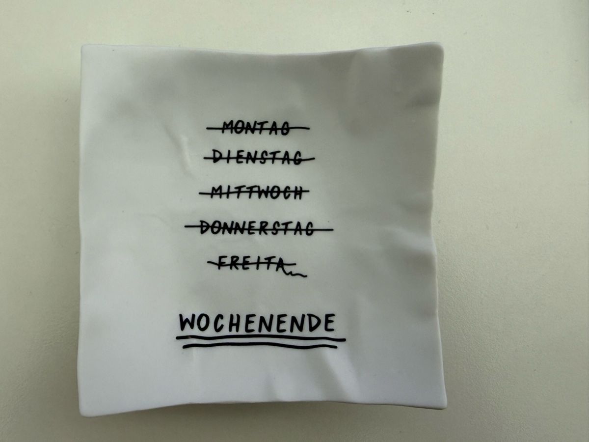 Tutte le decorazioni: Schale "Wochenende" für Schmuck oder Schlüssel – Nuovo (secondo la descrizione) da Basel venduto da zukk_