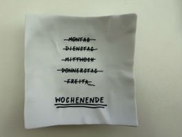 Schale "Wochenende" für Schmuck oder Schlüssel