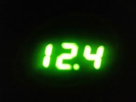 Mini-Voltmeter grün, 0-99.9 V DC
