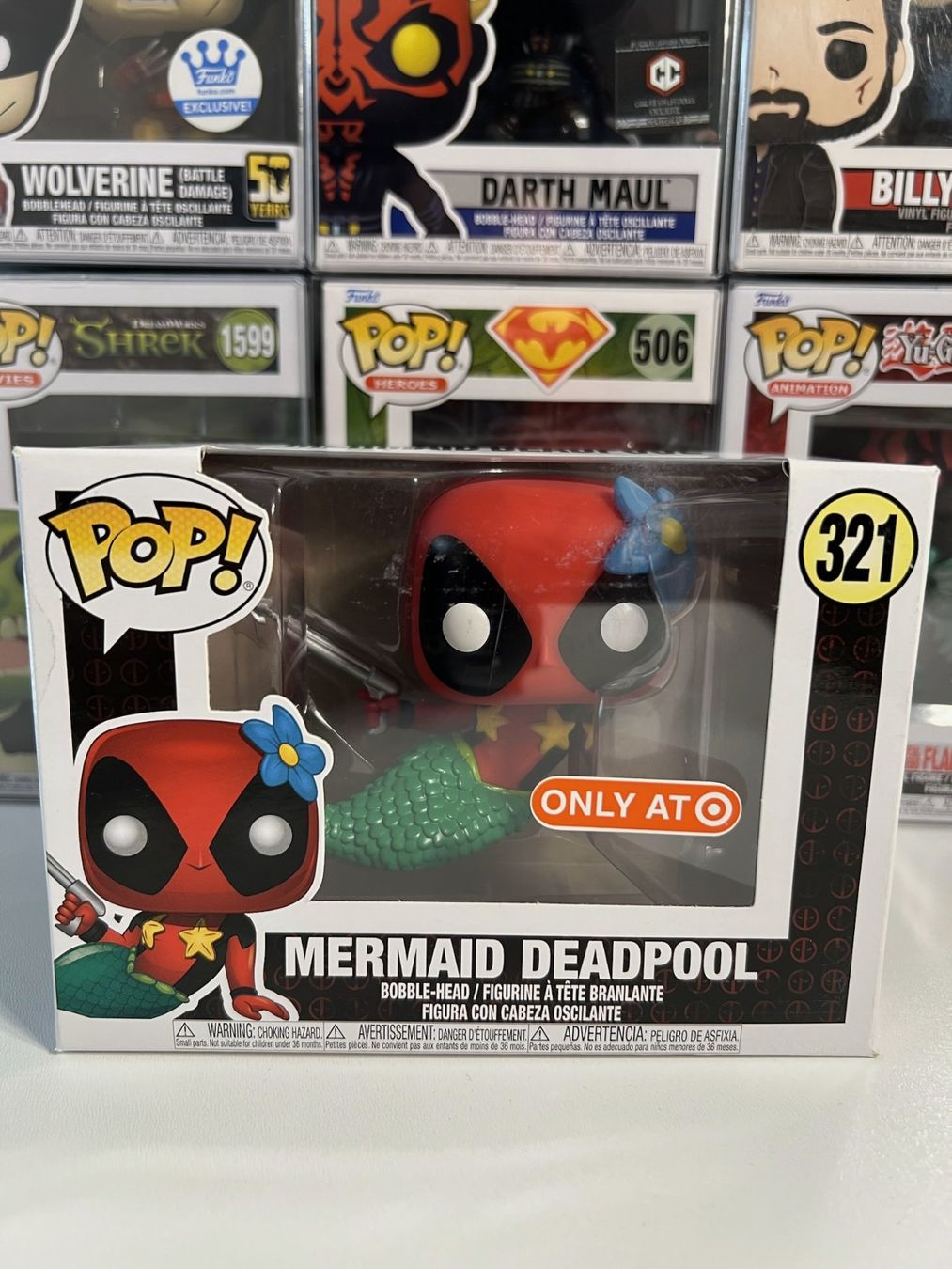 Funko Statuette: Funko POP! Marvel Deadpool Mermaid Deadpool Edition Limitée – Usato da Le Mouret venduto da perfectbijou
