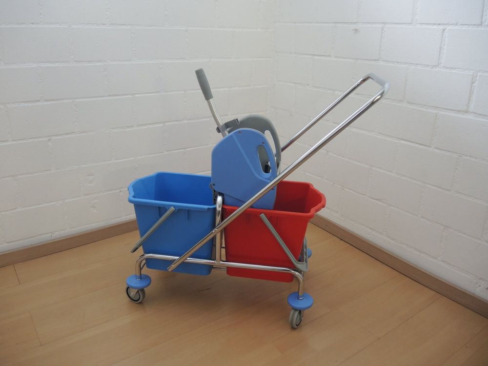 Reinigungswagen Putzeimer Eimer 20L Mit Presse Wischmoppresse Wischtuchpresse