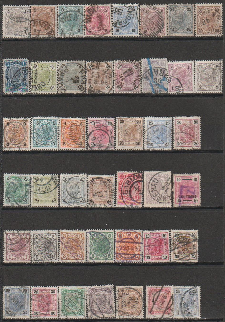 Tutti i francobolli: Autriche timbres-poste divers état variable – Usato da Crans-Montana venduto da kira56