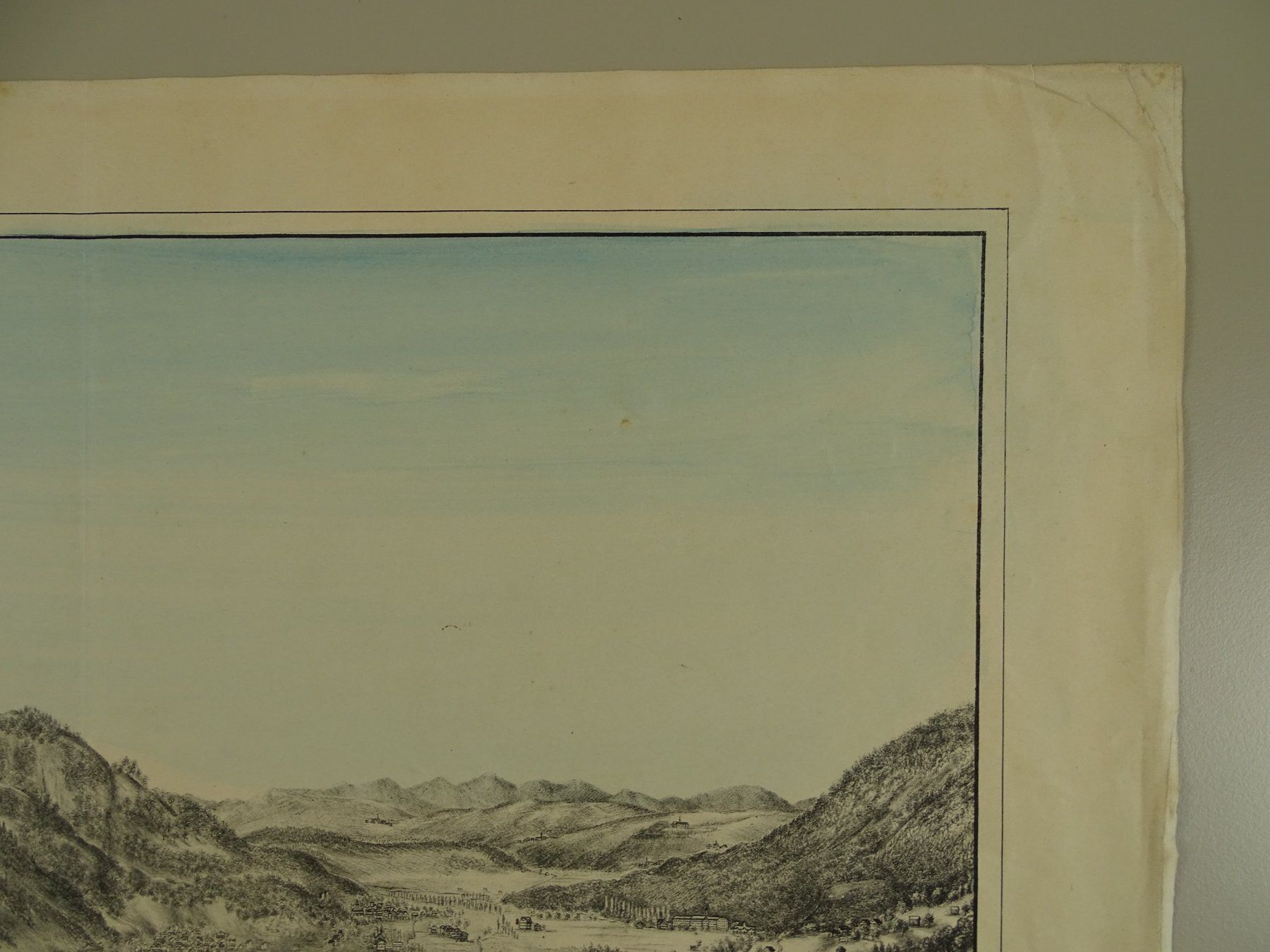 Stiche: MOLLIS & NÄFELS, GROSSE LITHOGRAPHIE UM 1880 – Gebraucht aus Grüningen von Kartensammler 4