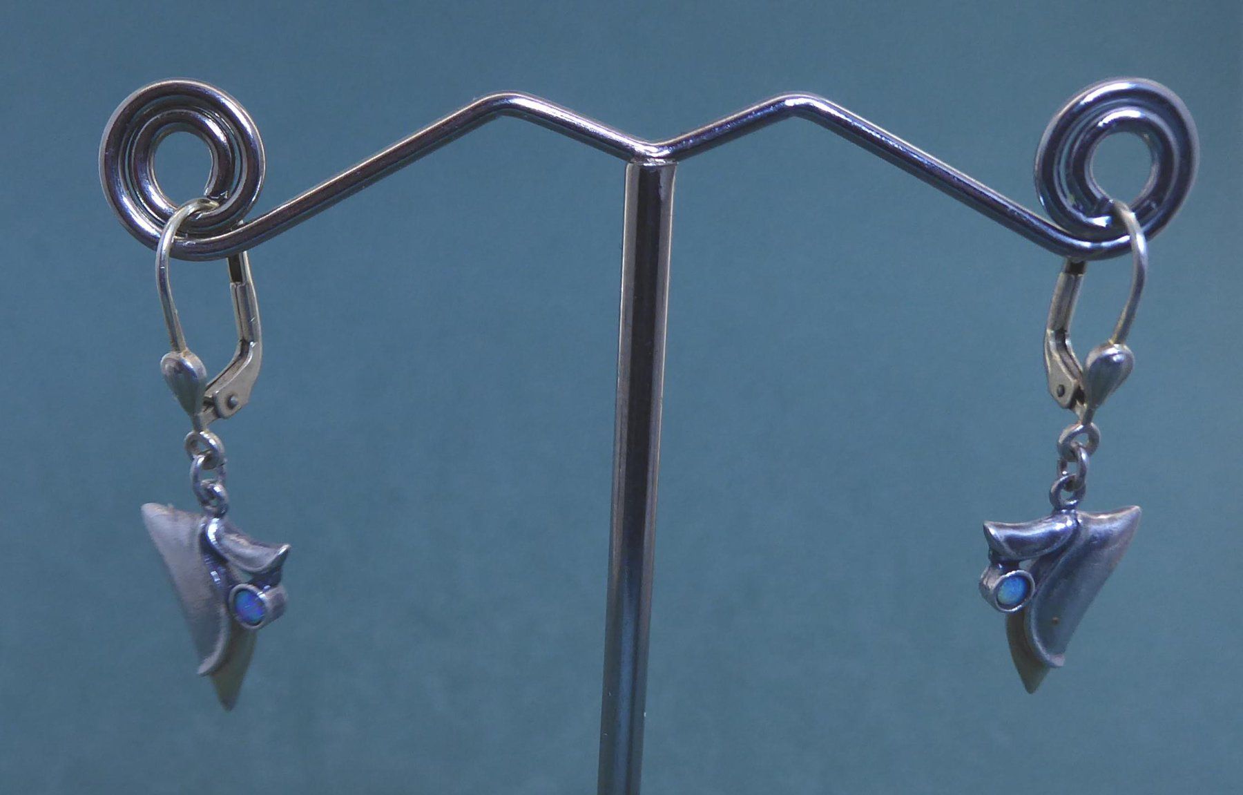 Orecchini pendenti & Orecchini a lobo: Ohr Ringe 925 Silber mit synthetischen Steinchen – Usato da Muri AG venduto da silvermouse007