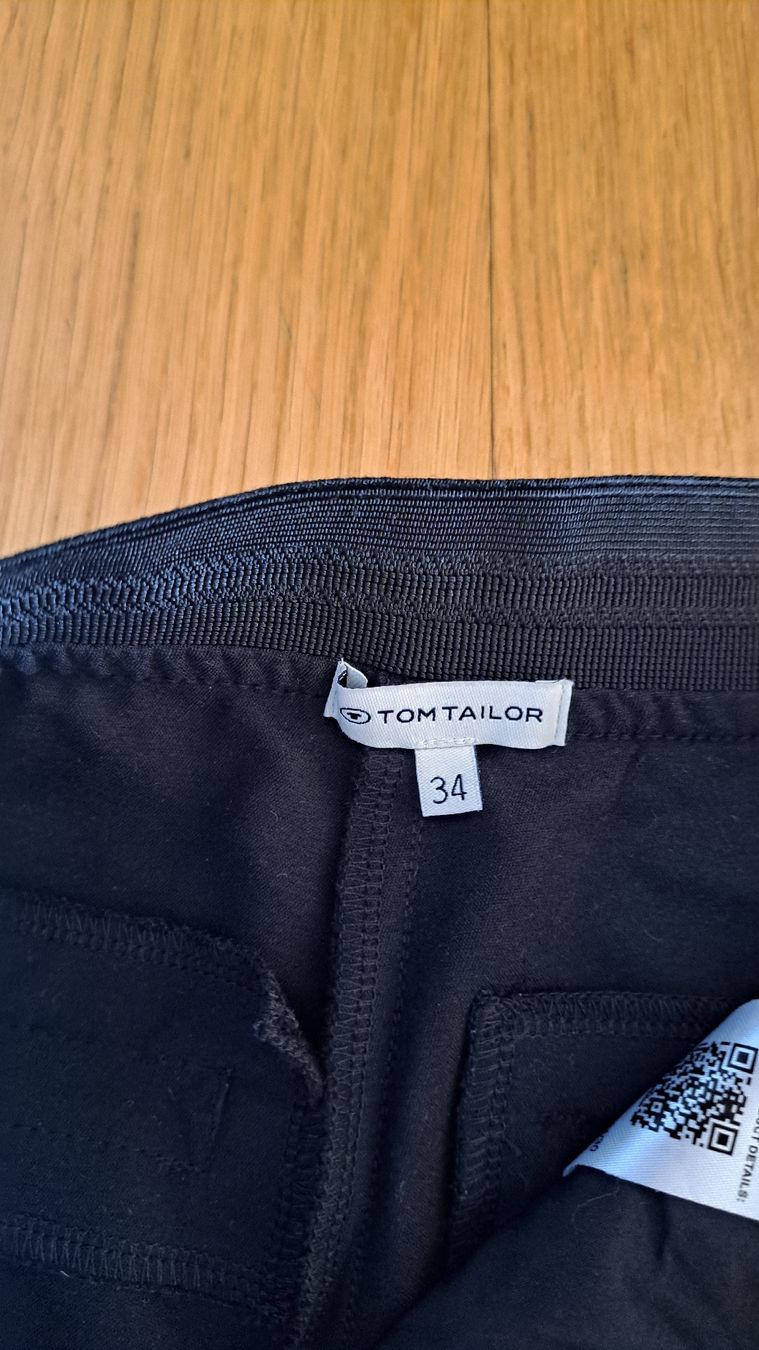 Tom Tailor Pantaloni: Damenhose Tom Tailor Schwarz Grösse 34 – Nuovo (secondo la descrizione) da Seengen venduto da ja6_65wp 3