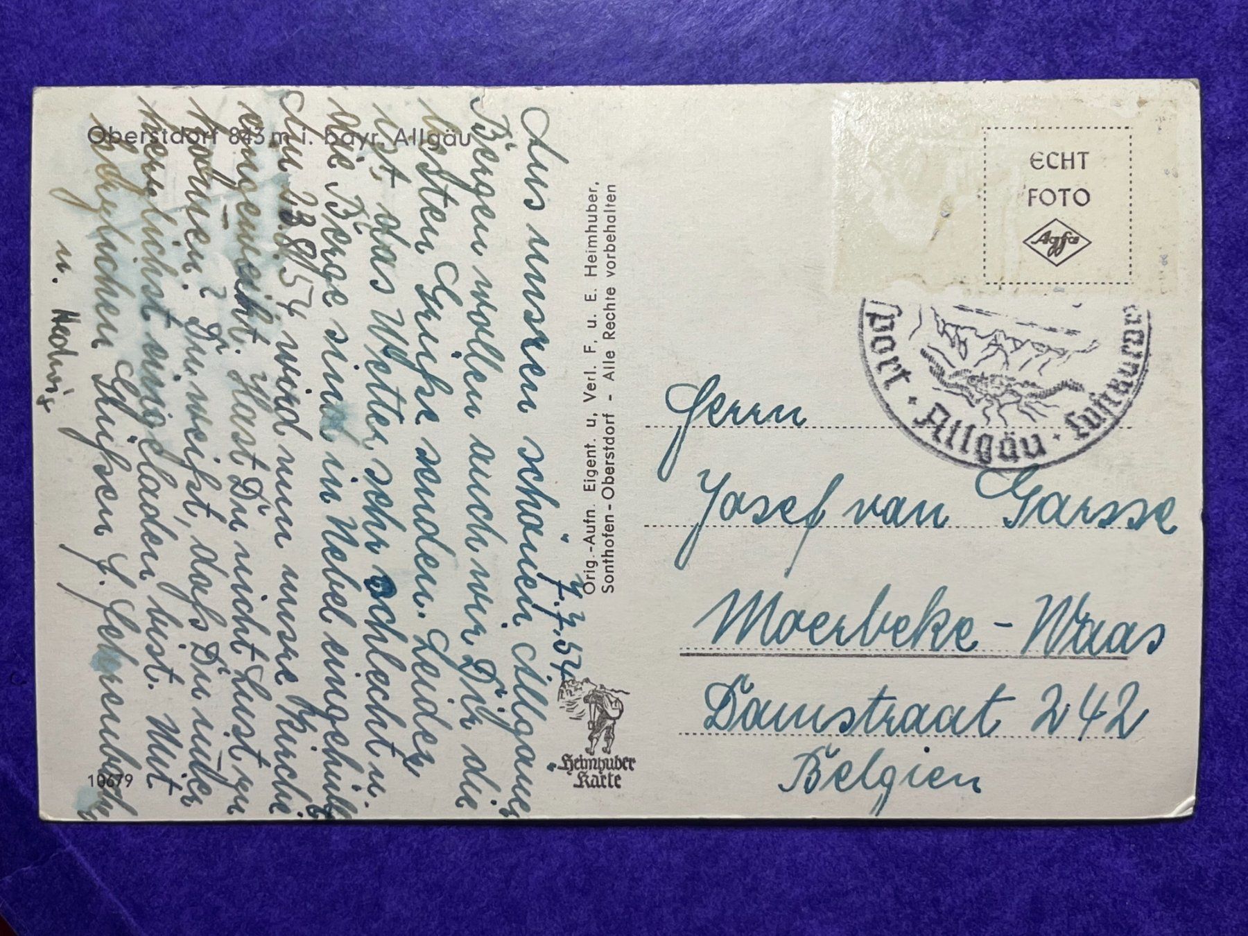 Cartes postales: Oberstdorf – D'occasion à Steg VS par _vinci_ 1