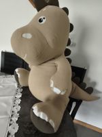 Grosses Dinosaurier Stofftier beige braun neuwertig