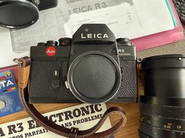 Leica R3 Set, 60er Macro, 135er, viel Zubehör, Konvolut