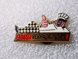 Ansteckpin 33: Pawa Verpackungen