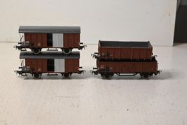 Güterwagen Piko HO/DC mit OVP . 4 Stück