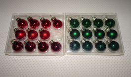 Boules de Noël Søstrene Grene rouge et vert