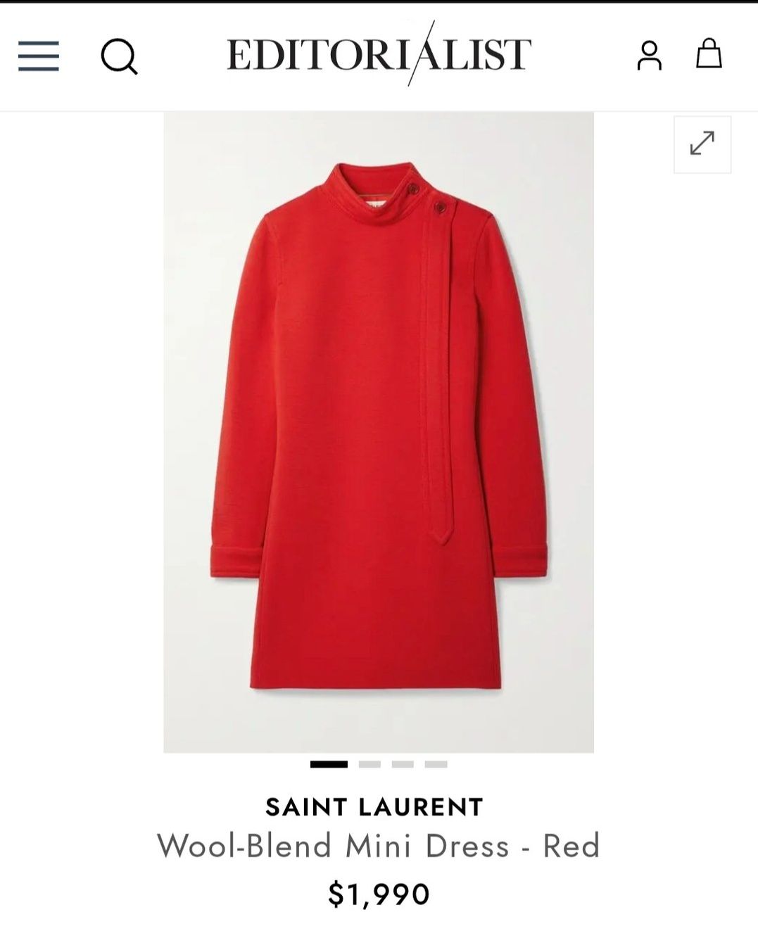 Saint Laurent Vestiti: SAINT LAURENT Woll Mini Dress – Nuovo (secondo la descrizione) da Erlenbach ZH venduto da nlh 9