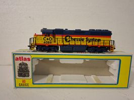 Atlas H0 7032 GP40 Diesellok Chessie System, OVP
