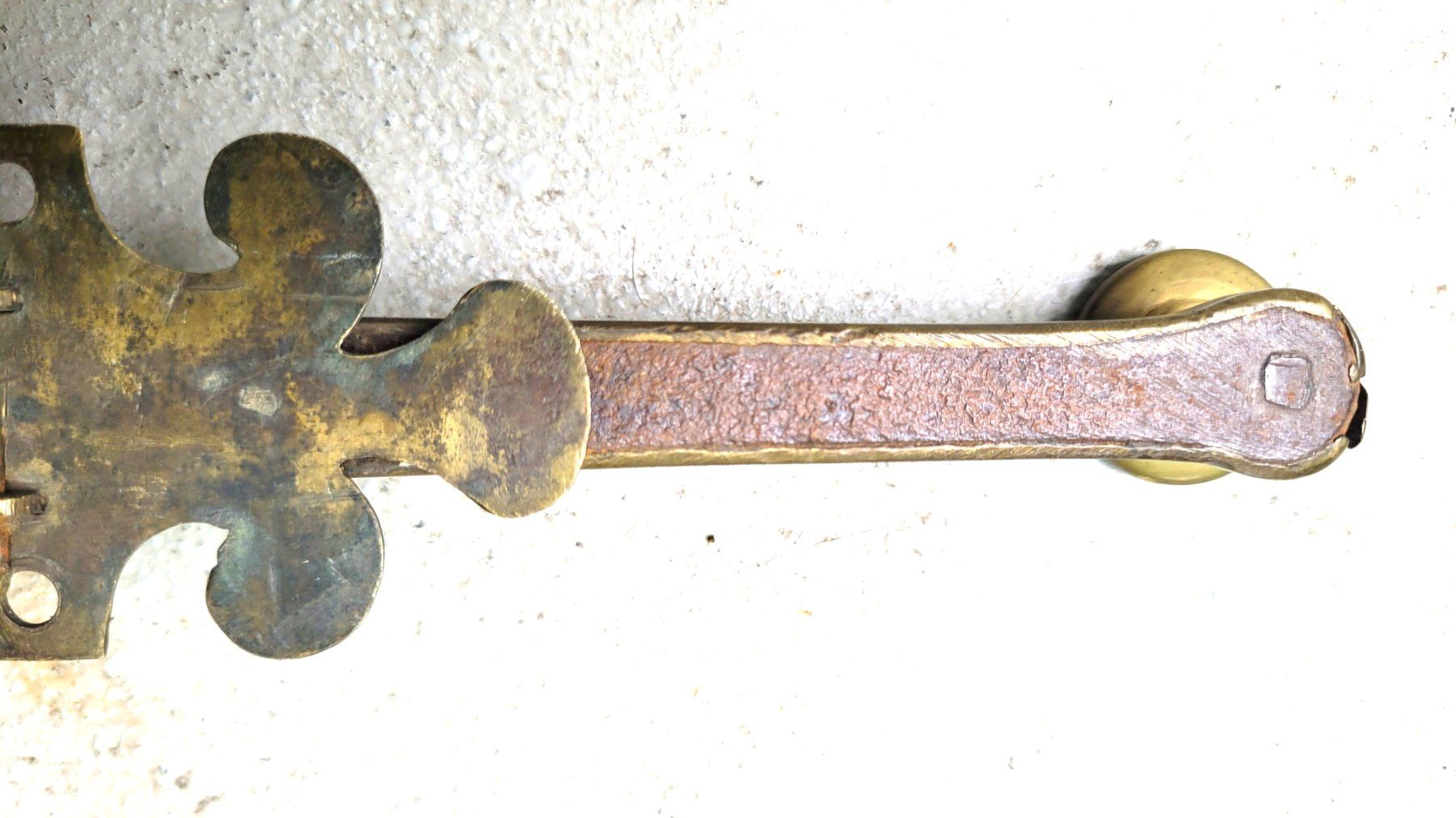 Ferramenta: Originaler Stoss Riegel Messing 18. Jahrhundert – Usato da Basel venduto da Roberto002 6