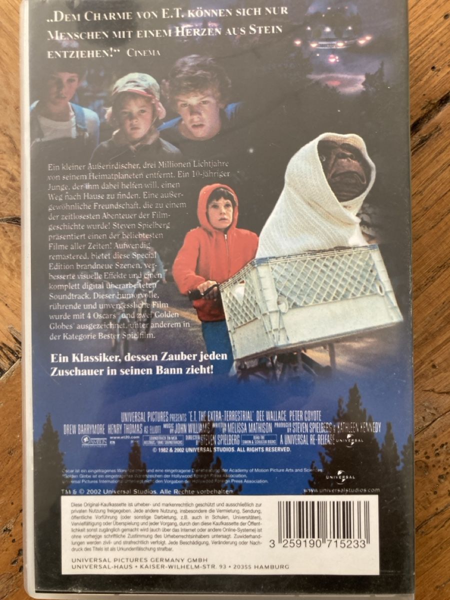 Alle VHS: E.T. - Der Ausserirdische – Gebraucht aus Eglisau von Shoprabbit 1
