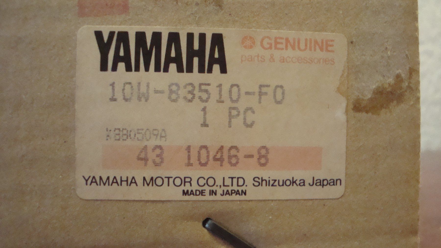 Yamaha Tutti i ricambio per moto: Kilometerzähler Yamaha RD 125 – Nuovo e nell'imballaggio originale da Chiasso venduto da Tull60 5