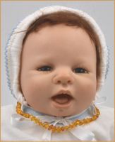 ♛ BABY / KINDER BALTISCHE BERNSTEIN KETTE
