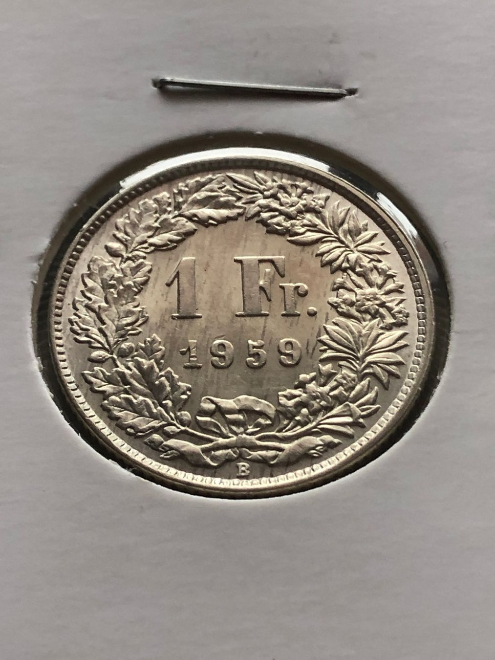 Toutes les monnaies: 1 Fr. 1959 unz. – Neuf (Voir description) à Schötz par Odpa