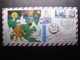 Oestreich FDC 1973 Arktisbrief gelaufen