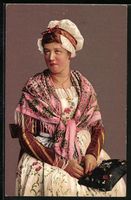 Neuchâtel, Costume d'une jeuen femme, F