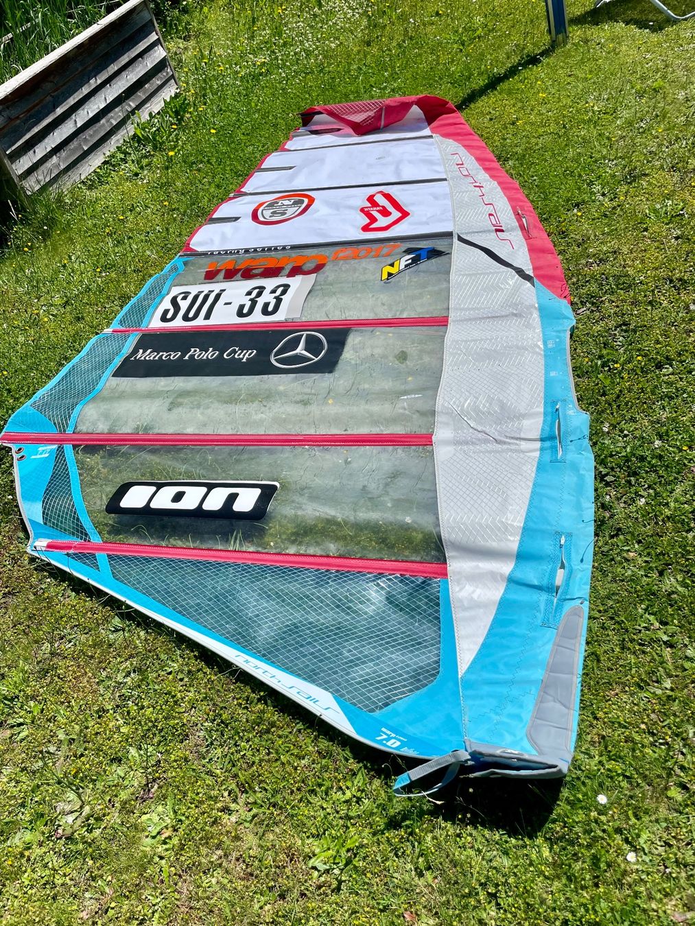 North Sails Surfen: 7.0m2 North Sails Warp 2017 – Gebraucht aus Murten von kel_6w8s