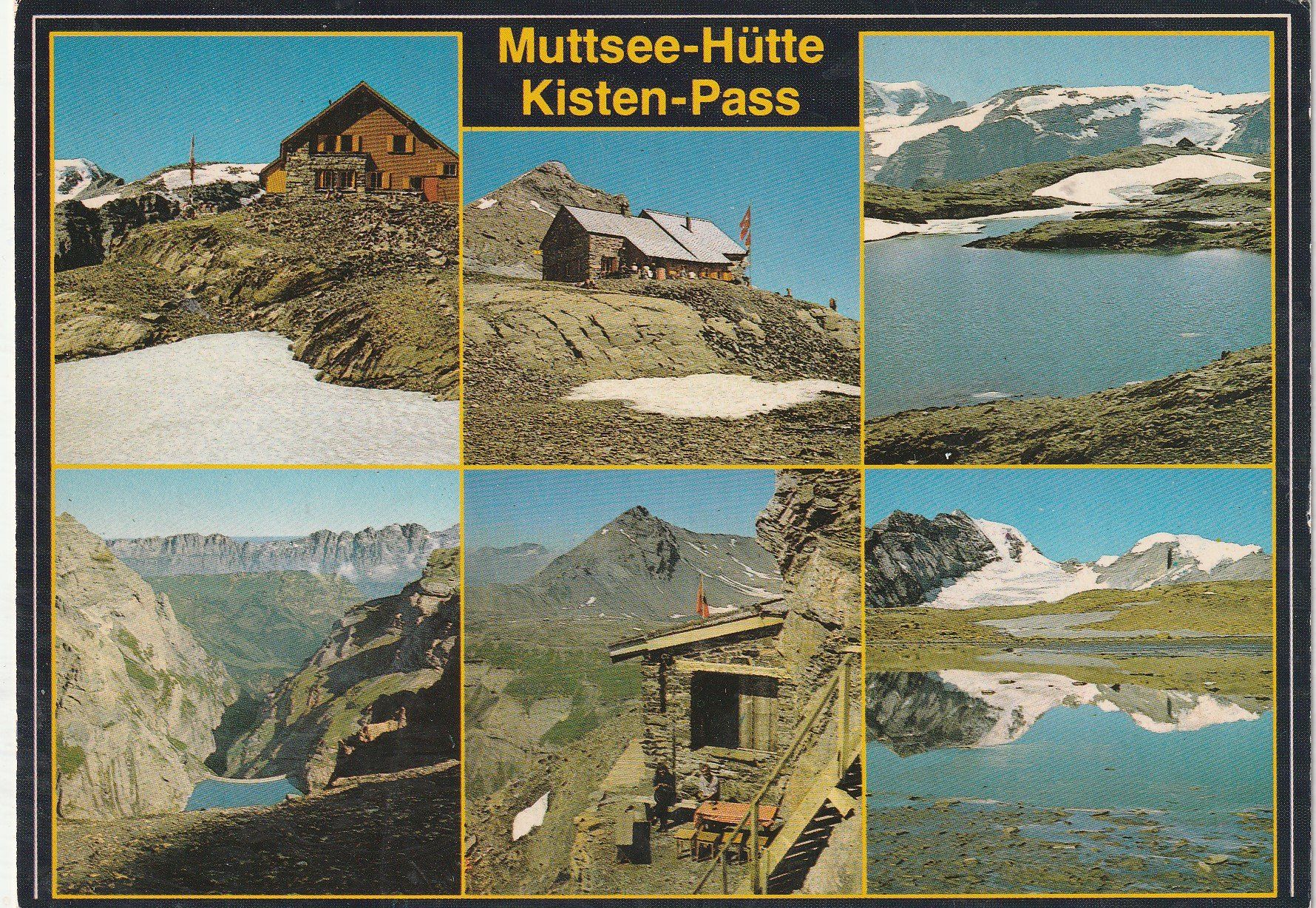 Ansichtskarten: Kistenpass - Muttsee-Hütte  MBK – Gebraucht aus Lumbrein von