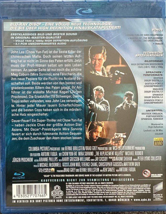 Tutti i DVDs: Die Ersatzkiller Blu-ray Extended Version Top Zustand – Usato da Beringen venduto da Mantafisch1 1