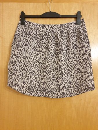 Jupe mini, 40, Comptoir des cotonniers, soie, grise
