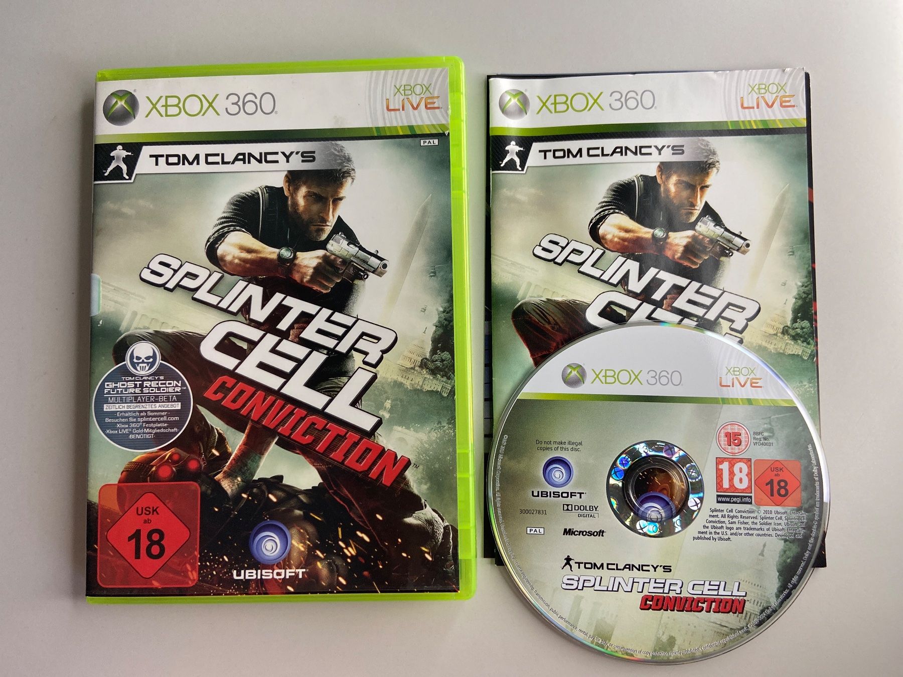Microsoft Giochi: Tom Clancys Splinter Cell Conviction - Xbox 360 – Usato da St.gallen venduto da taduz