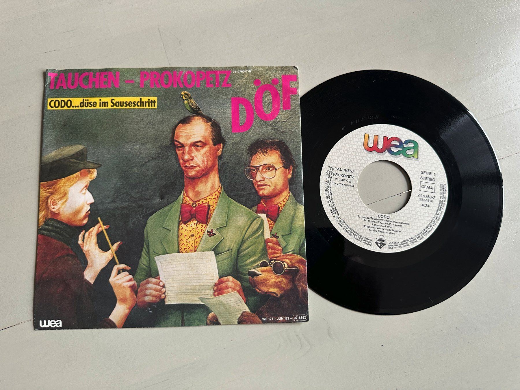 Dischi in vinile: TAUCHEN PROKOPETZ DÖF Kult Single Codo düse Sauseschritt PS1 – Usato da Basel venduto da Partridge