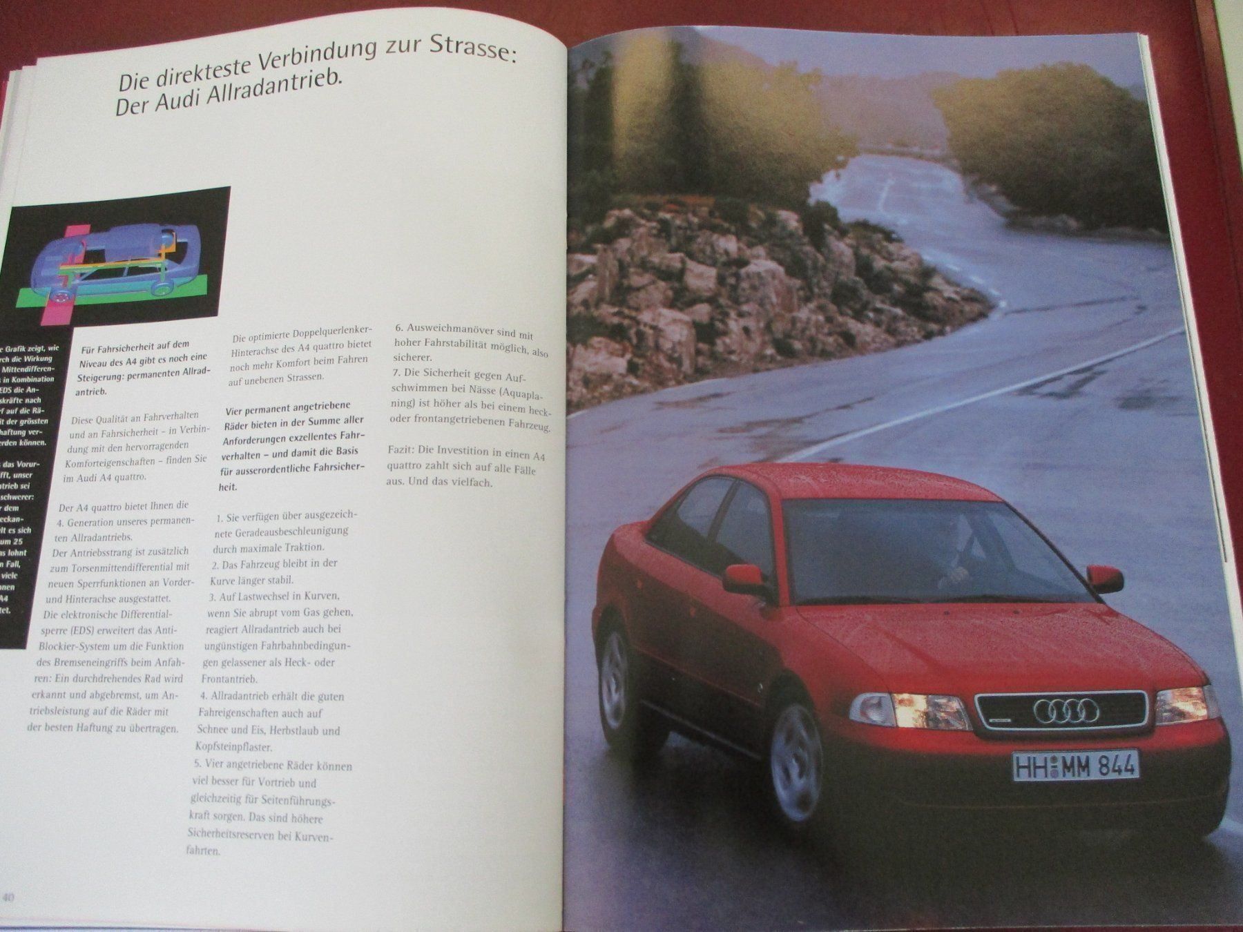 Audi Documenti: Audi 4 Prospekt Quattro – Usato da Langnau i. E. venduto da Superseven69 6