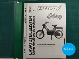 Pony Okay Ersatzteilliste März 1985