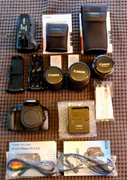 Canon EOS 550D umfangreiches Kit für Beginner und SemiPro | Kaufen auf ...