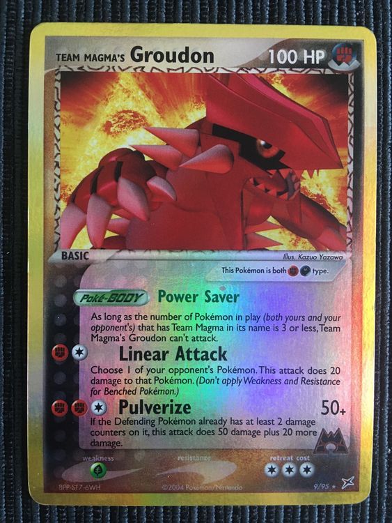 Pokemon Groudon Reverse Holo Ex Team Aqua Team Magma good Kaufen auf