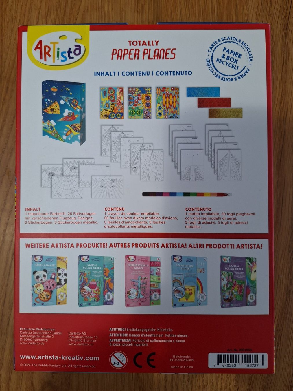 Kit bricolage: Papierflieger Bastel-/Malset – Nuovo e nell'imballaggio originale da Muri b. Bern venduto da smt_hqn7 1