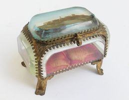 Antike Schmuckschatule Souvenir Marseille Frankreich 19. JH