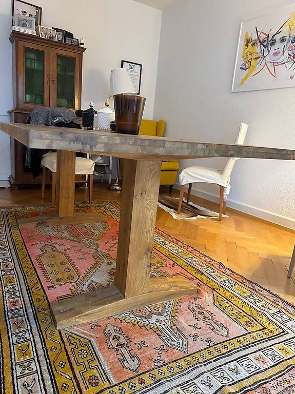Tables: Massiver Esstisch aus Eiche  – D'occasion à Zürich par Gmall1 1